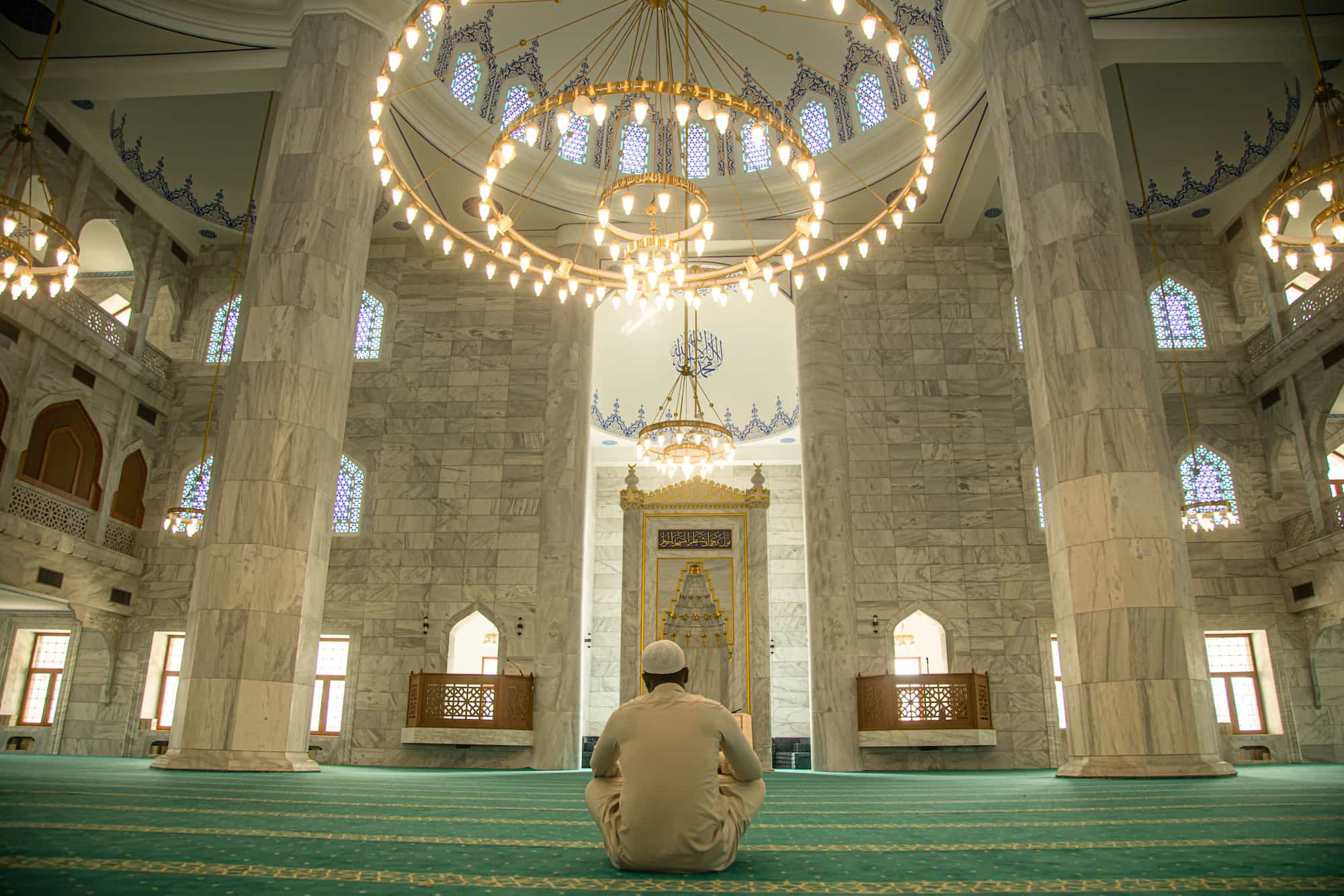 Muslim man praying